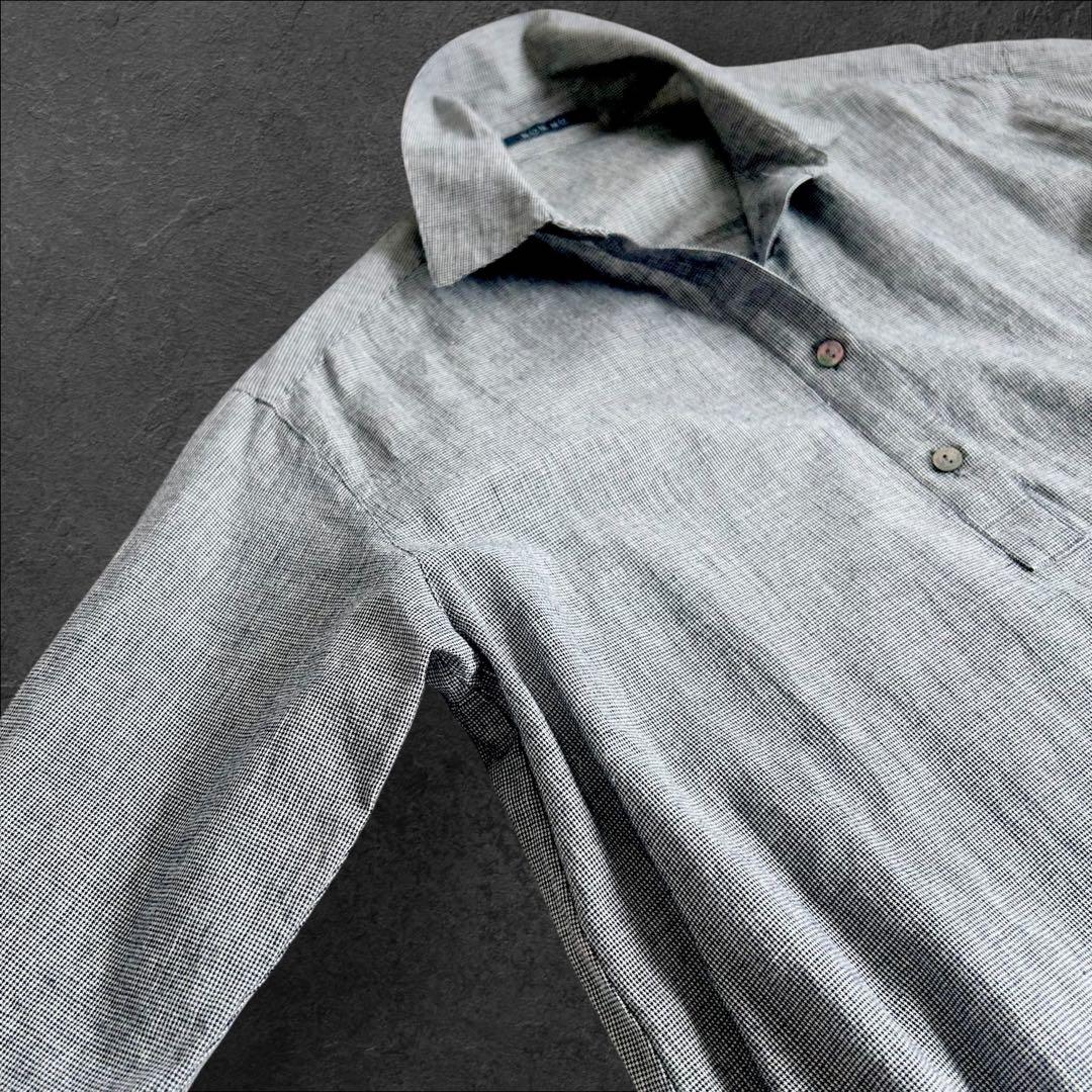 未使用❤️マドモアゼルノンノン　リネン　千鳥格子チェックロングワンピ　フリーサイズ