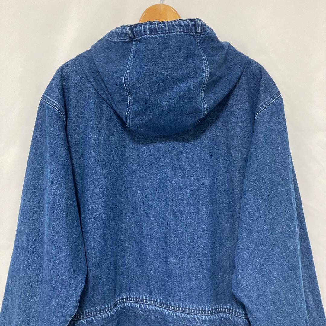 90s セントジョンズベイ デニムジャケット フード XXL 古着 ビンテージ