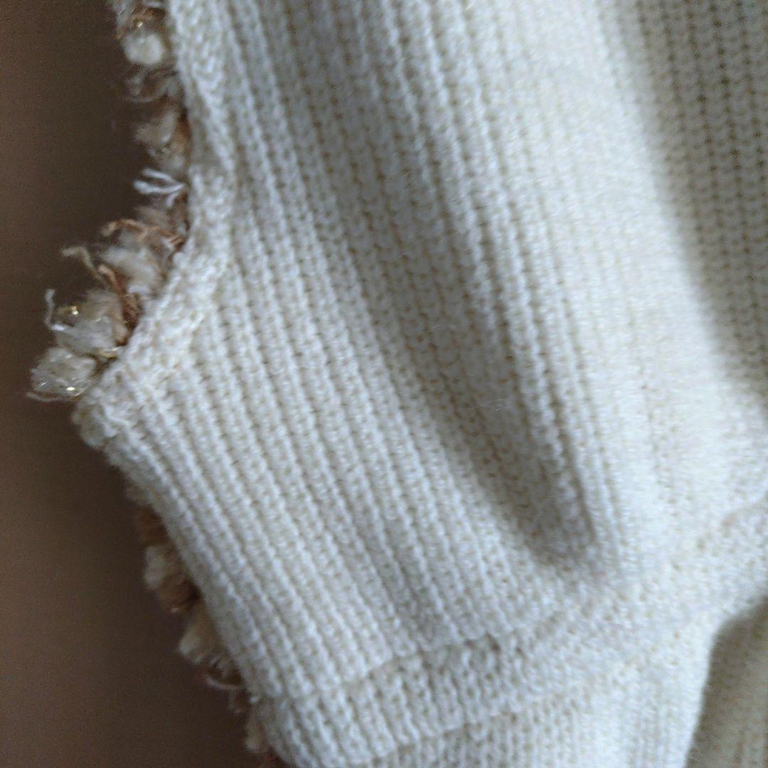 ボールジィ ニットコンビツイード フレンチスリーブジレ ベスト