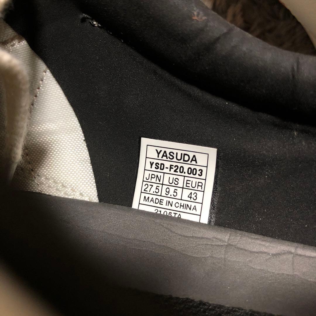 【美品】YASUDA Ligaresta TF ホワイト/レッド 27.5cm