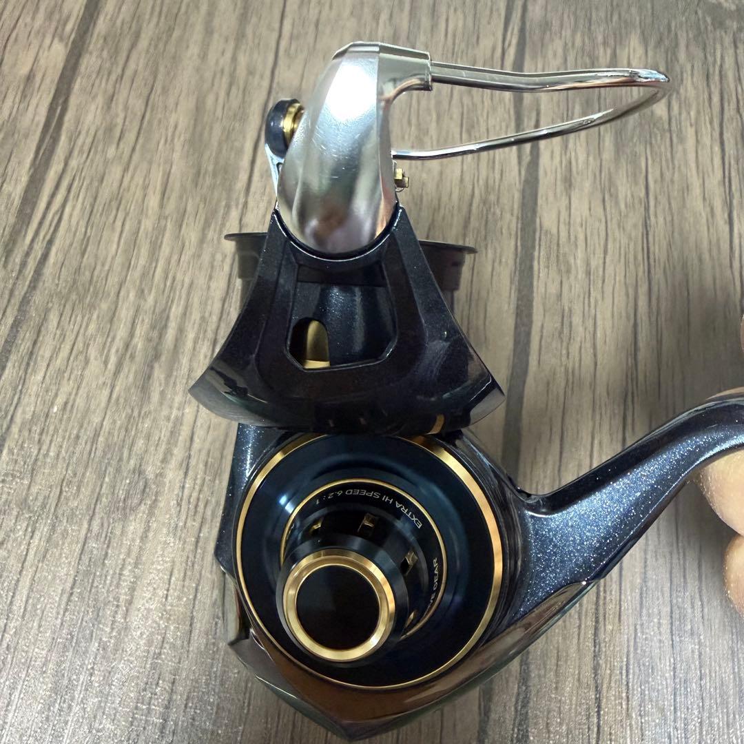 23 ソルティガ 4000-XH リールスタンド付き 糸付き