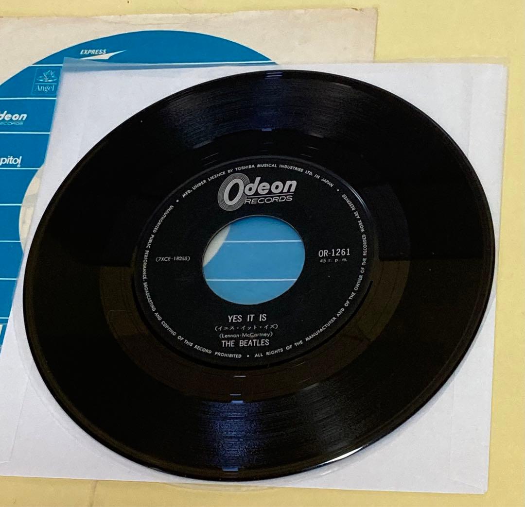 ◉ビートルズ ●涙の乗車券 希少 フチ有り H 400円盤