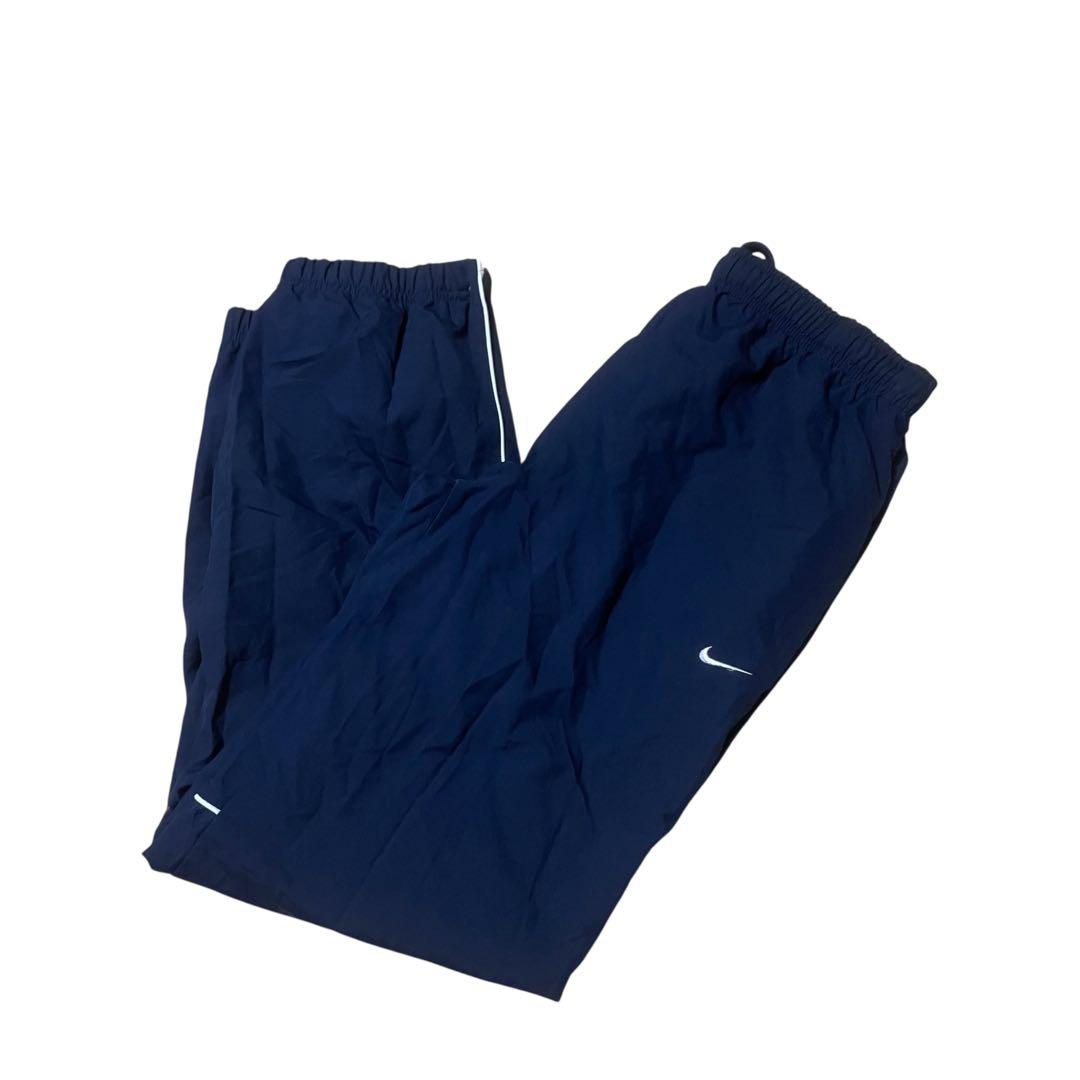 ナイキ00sネイビートラックスーツセットアップ白パイピングジャージ上下NIKE