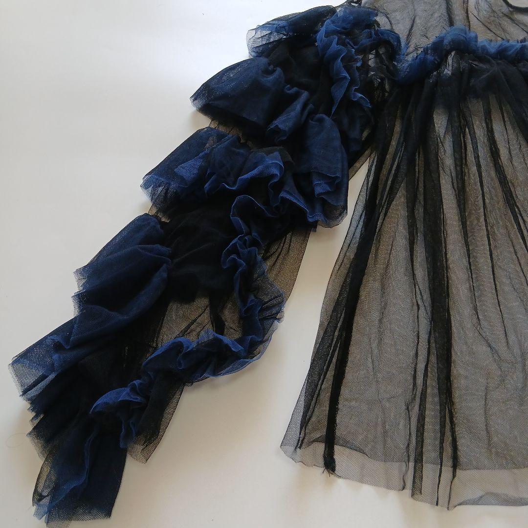 ANDRESD チュールフリルトップス ブラウス ワンピース ドレス 結婚式