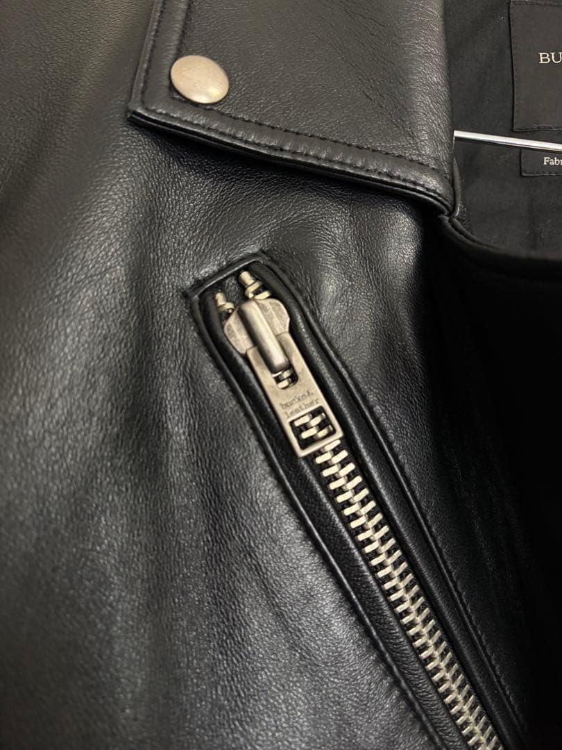 【極美品】韓国製　ダブルライダース 本革 ブラック M相当