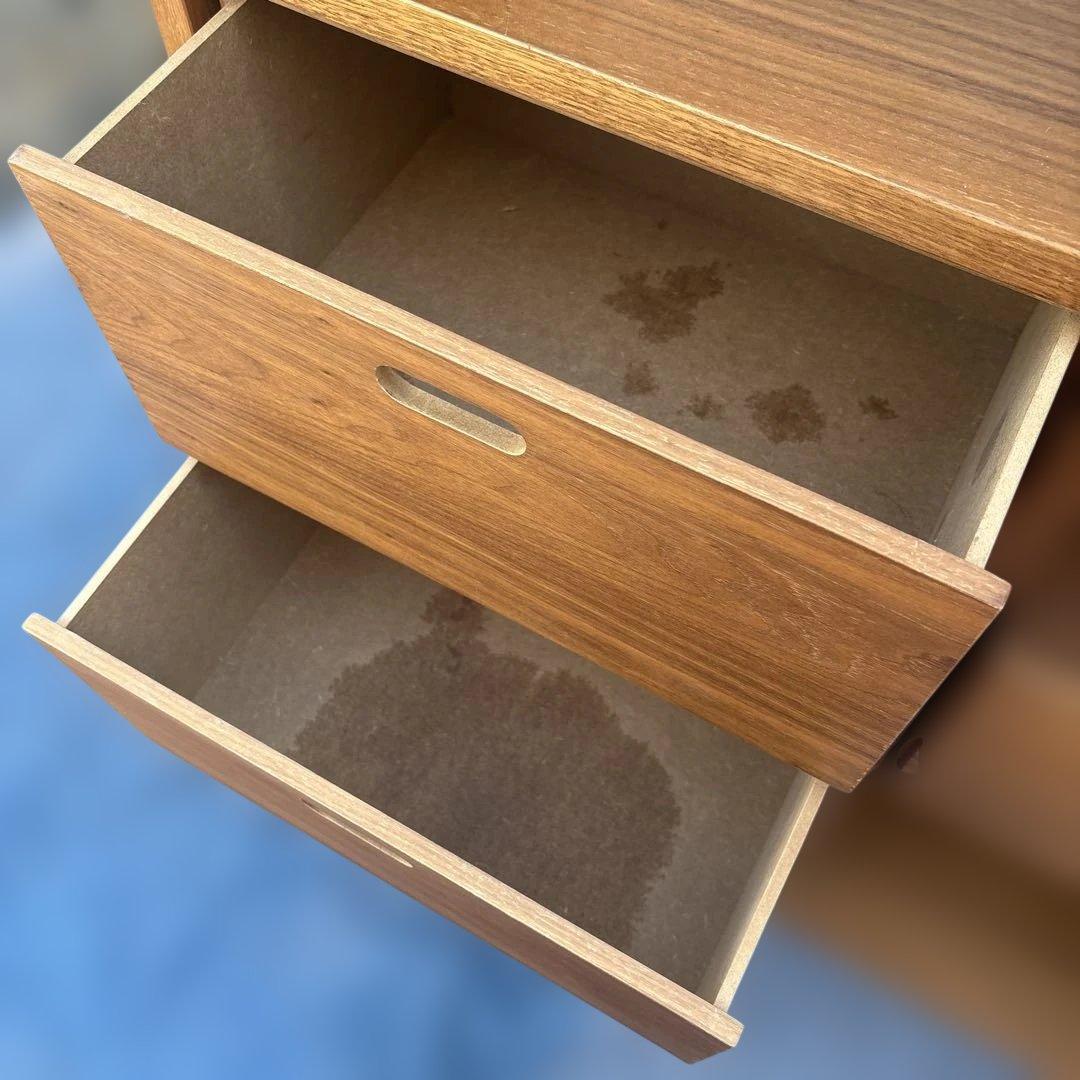 無印良品 MUJI スタッキングシェルフ ウォールナット材　引き出しユニット付き