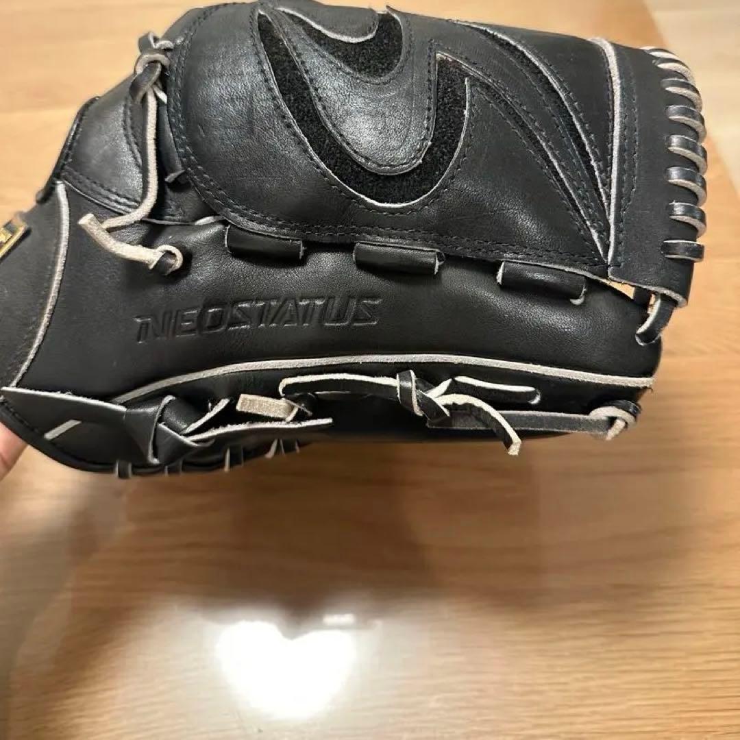 ZETT NEO STATUS 軟式グローブ 黒 投手用