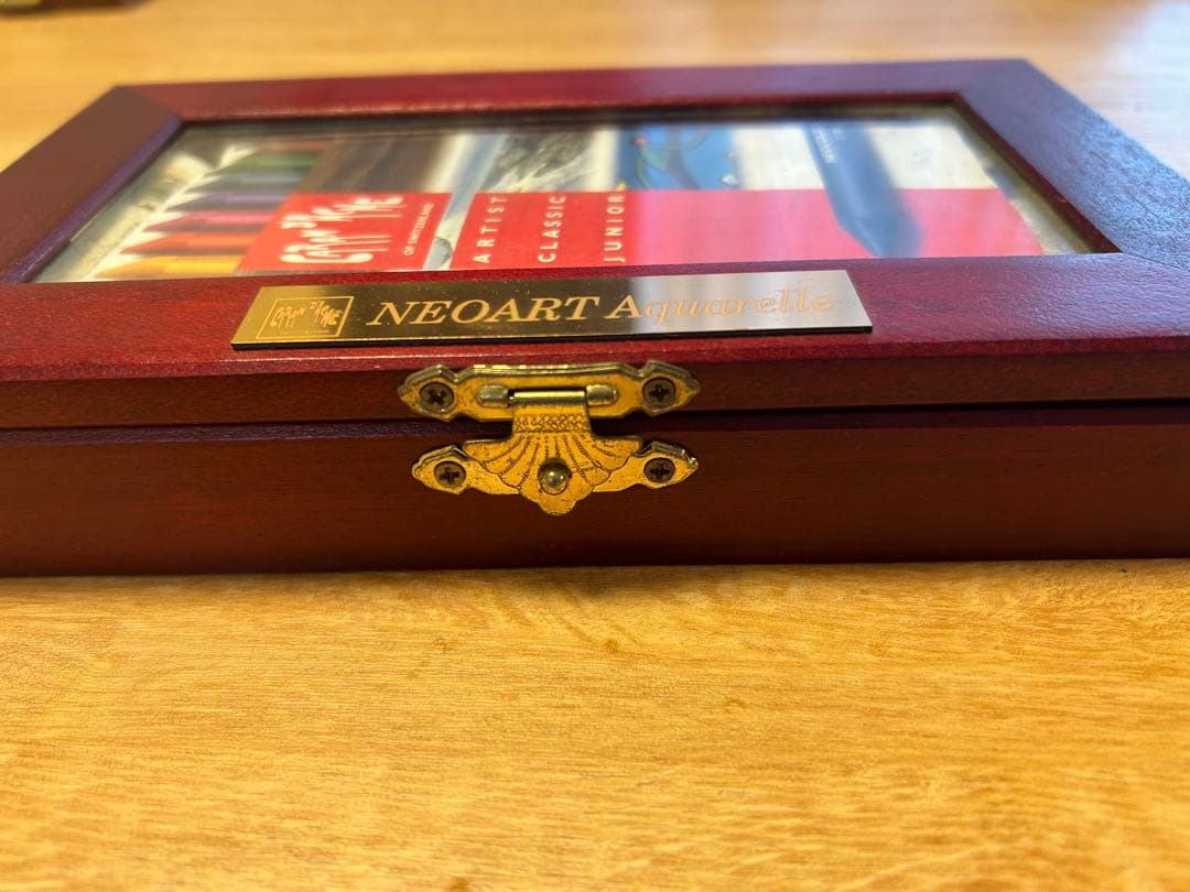 カランダッシュ スプラカラーソフト80色、ネオアートアクアレル木箱入りの2セット