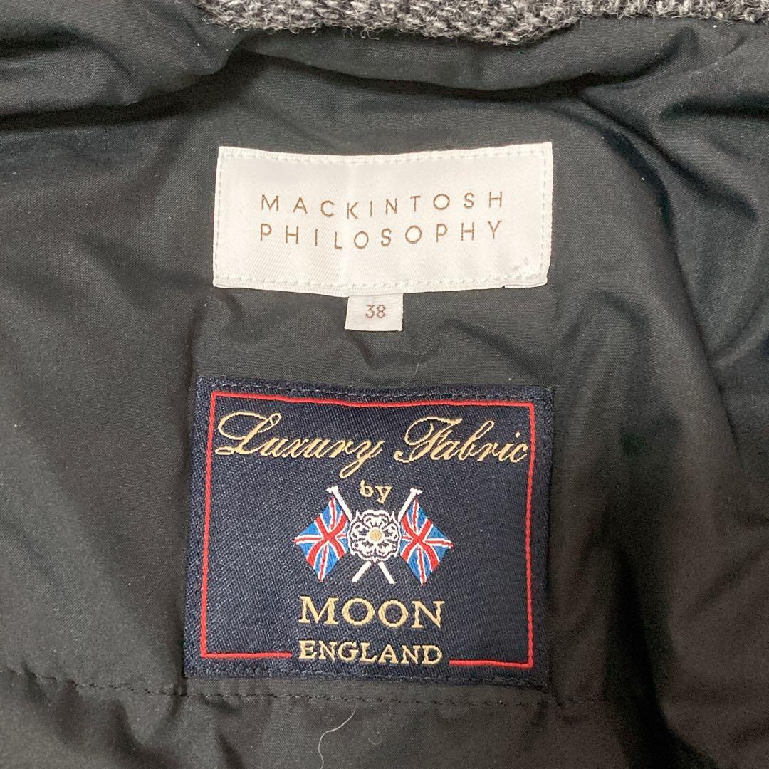 【美品】マッキントッシュフィロソフィー MOON ツイード 中綿 ブルゾン 38