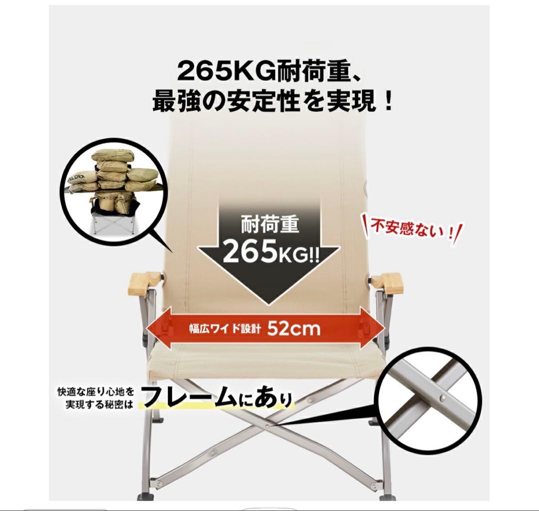 ICECO リクライニングチェア グレー 収納バッグ付 ロータイプ Ha1600