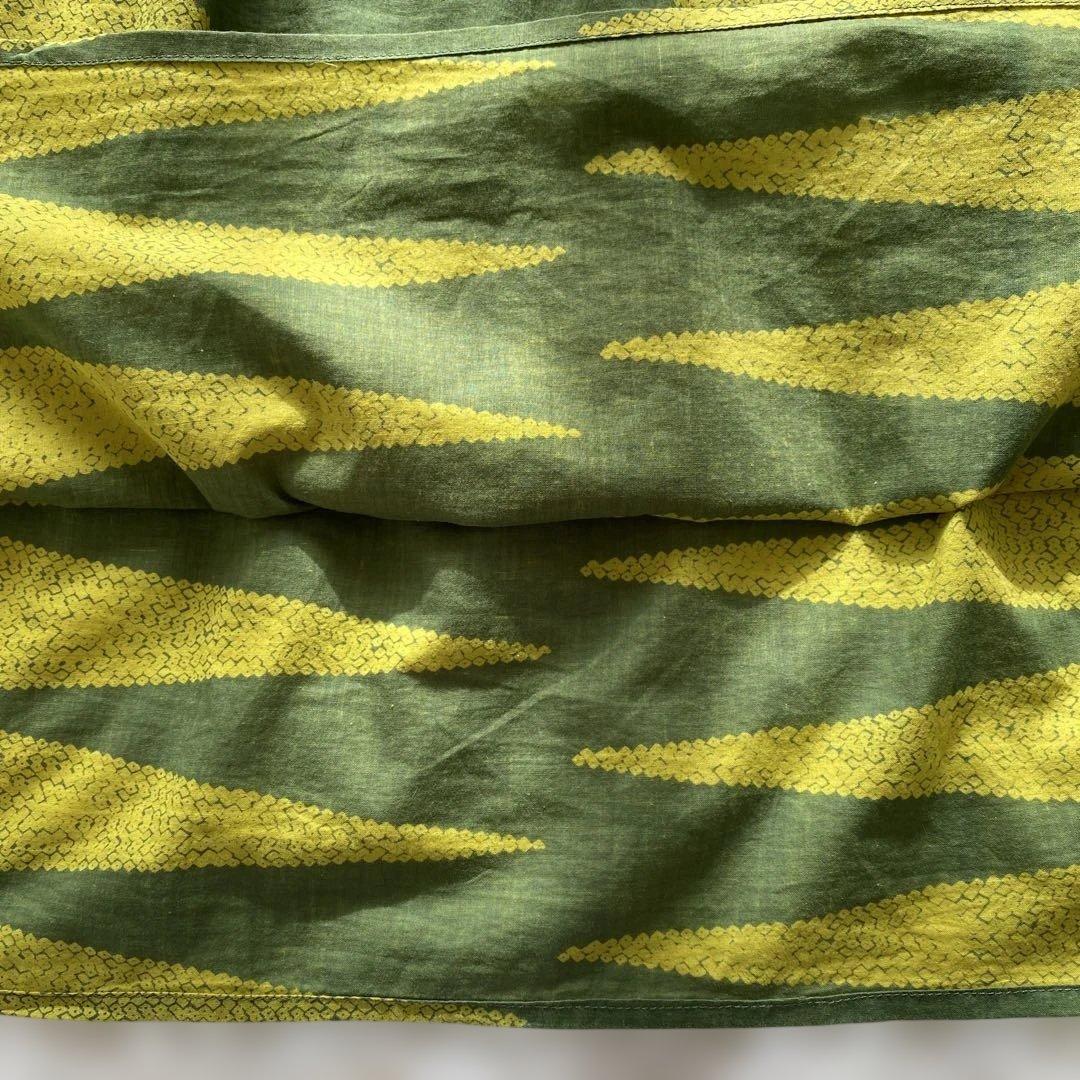 【レア】MANAOLA HAWAII フリル袖ワンピースML シャーリング