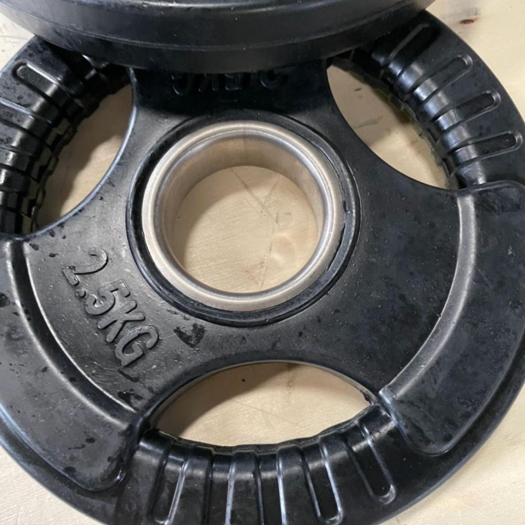 50mmラバープレート　10kg 5kg 2.5kg 各2枚