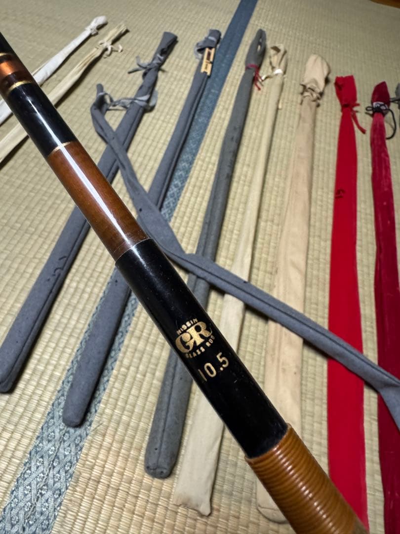 【本日週末限定価格】ヘラブナ竿10本セット＋竿立て2本