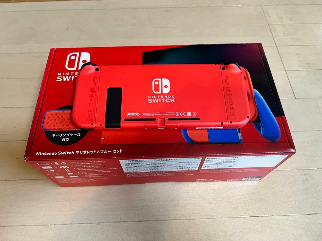 【限定カラー・SDカード付】Nintendo Switch マリオレッド×ブルー
