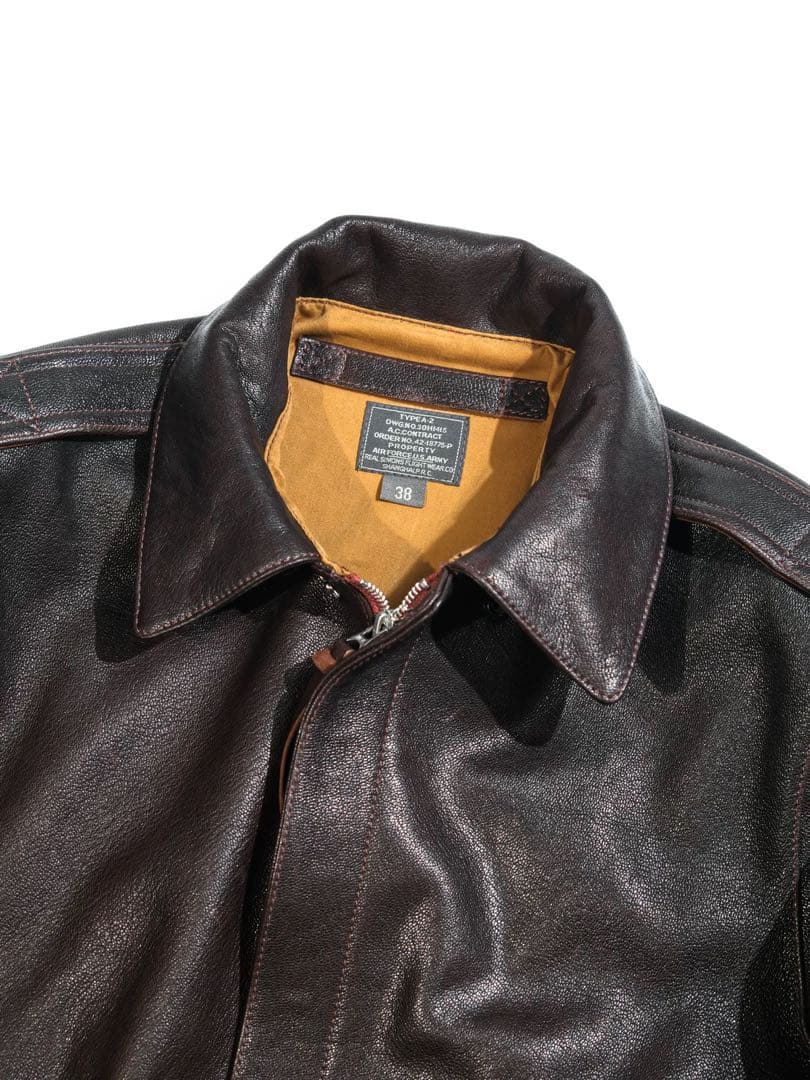 REALSIMONS18775A-2フライトジャケットゴートスキンIDEAL(M