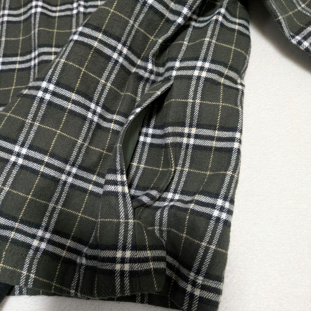 バーバリーブルーレーベル ジップアップパーカー　スウェット　ノバチェック　M