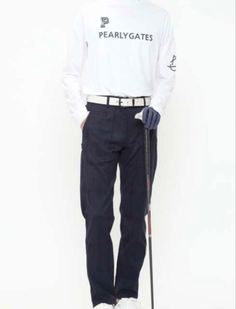 新品 パーリーゲイツ ベアカノコ長袖モックネックカットソー(7)サイズ3L/白