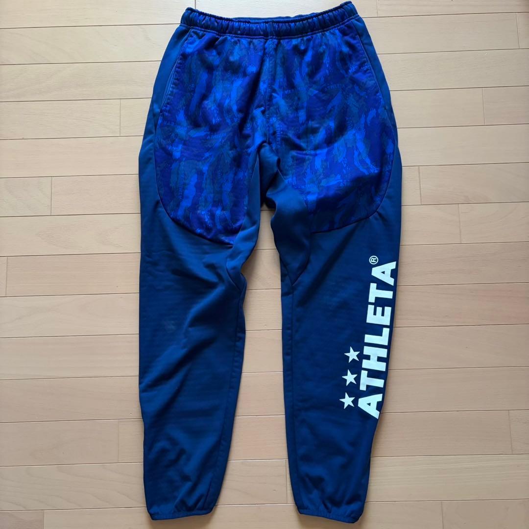 極美品 ATHLETA アスレタ ジャージ 上下セット カモフラ柄 ネイビー M