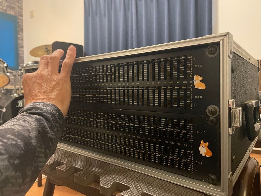 YAMAHA Q2031 & Q2031A EQ 2台set 4Uラックケース付