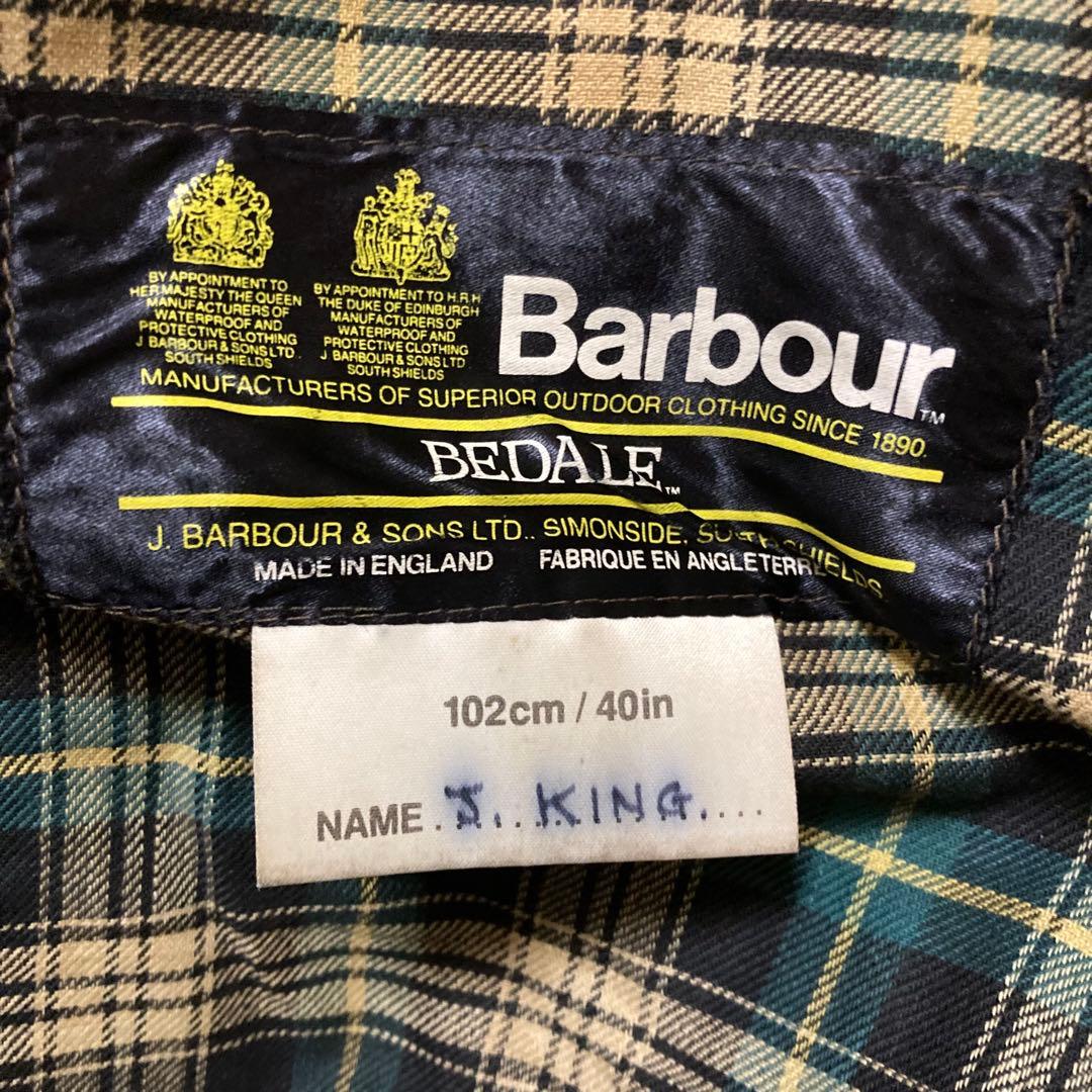 80s BARBOUR BEDALE 2ワラント 4ポケ 40 英国製