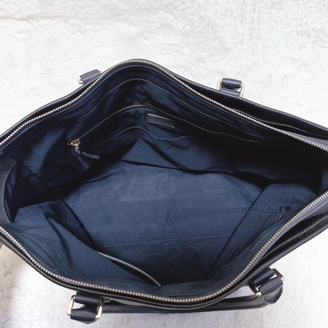 美品 ポールスミス トートバッグ 大容量 ブラック 肩掛け A4可 PVCレザー