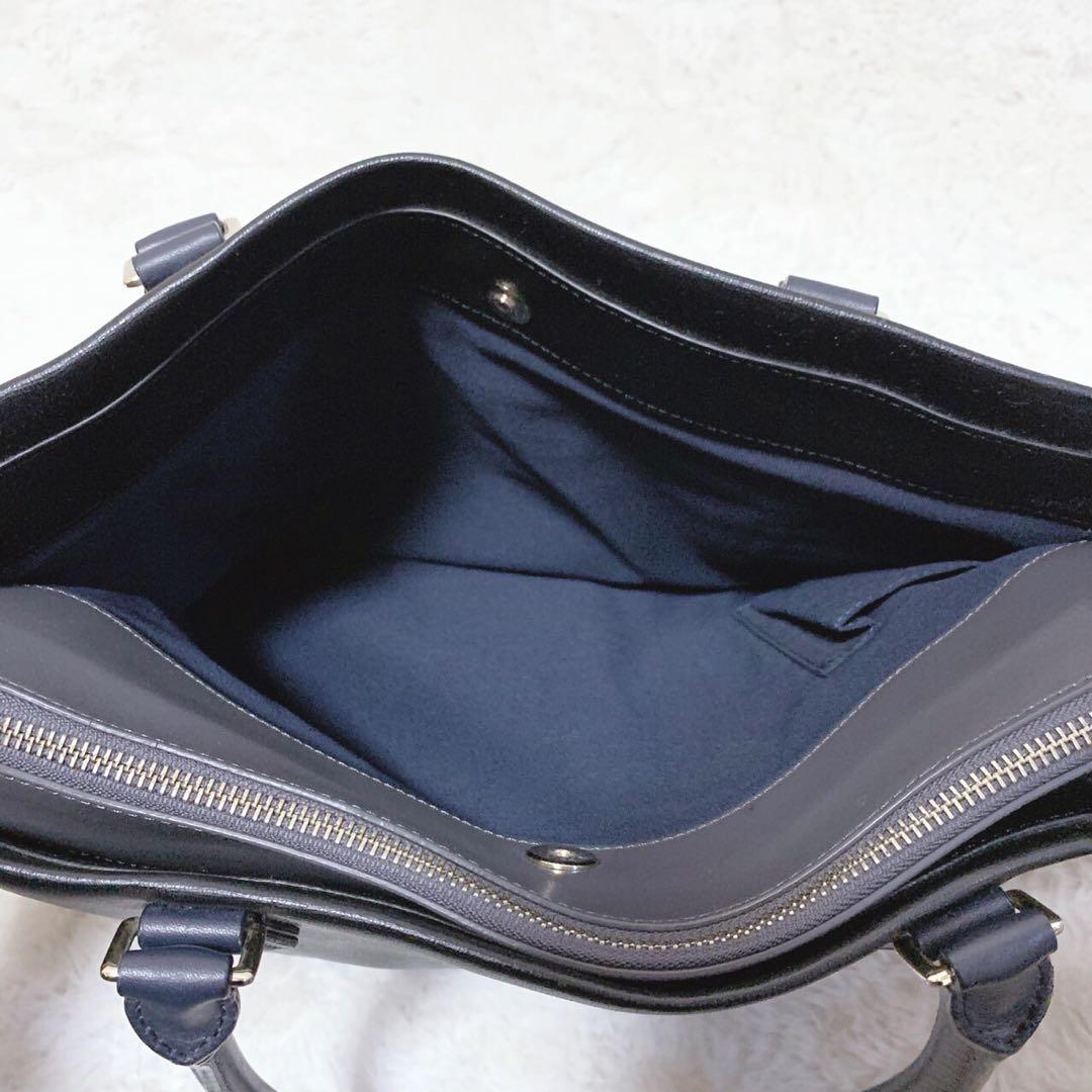 美品 ポールスミス トートバッグ 大容量 ブラック 肩掛け A4可 PVCレザー