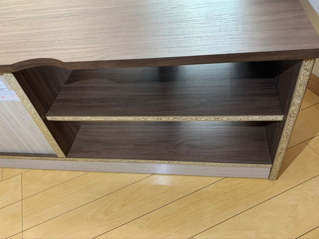 ブラウン木製テレビ台 収納家具　ローチェスト　棚