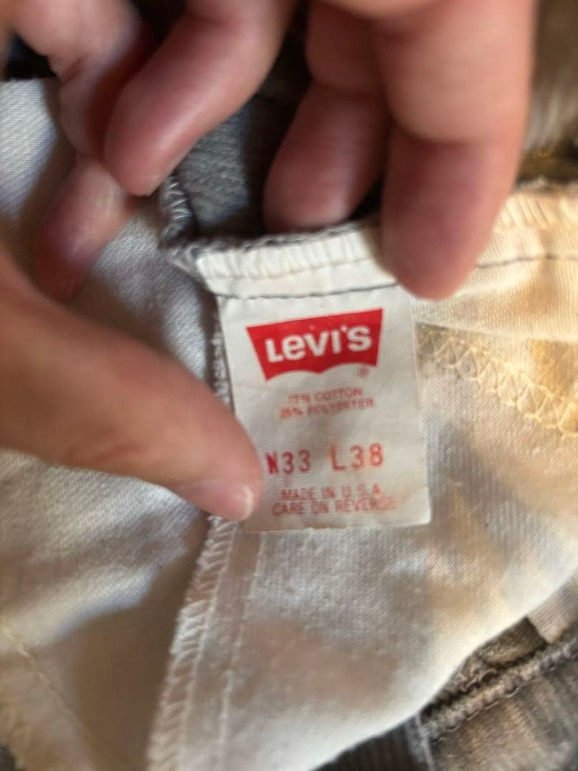 リーバイス levis コーデュロイ 519 W33 L38 グレー USA