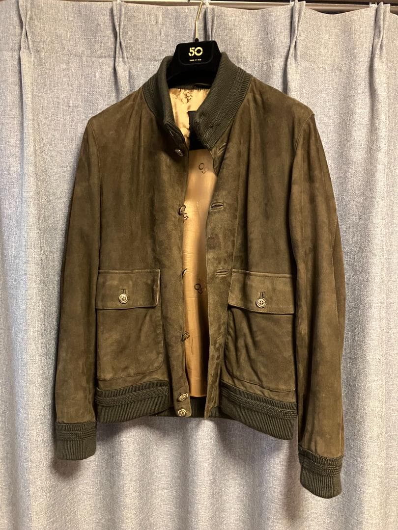 【極美品】CINQUANTA チンクアンタ スエードドライビングブルゾン 46