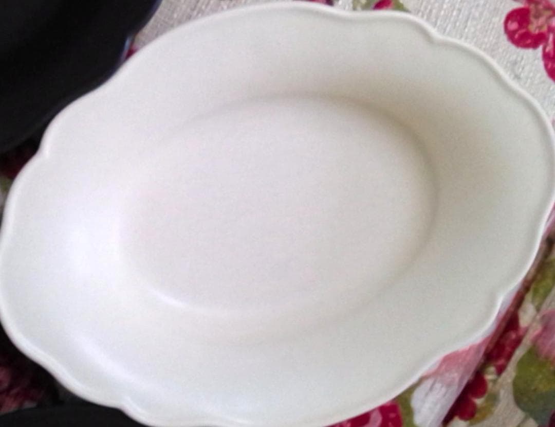 あわびウェア 4点（黒3白1）雲形カレー皿 awabi ware