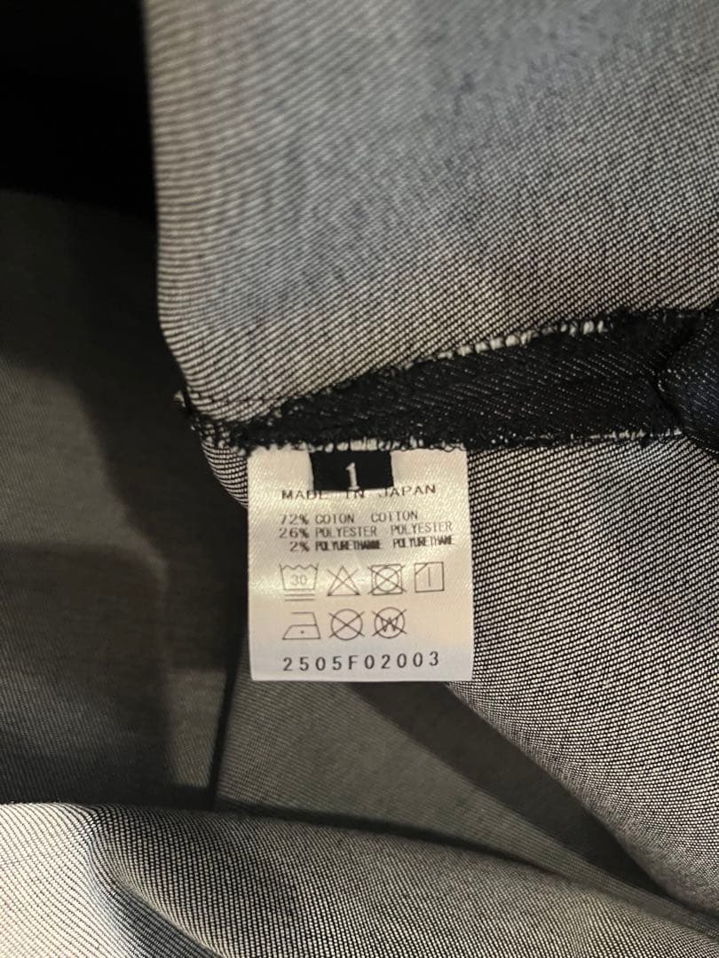 FLORENT フローレント　コージーデニムジレ ブラック サイズ1