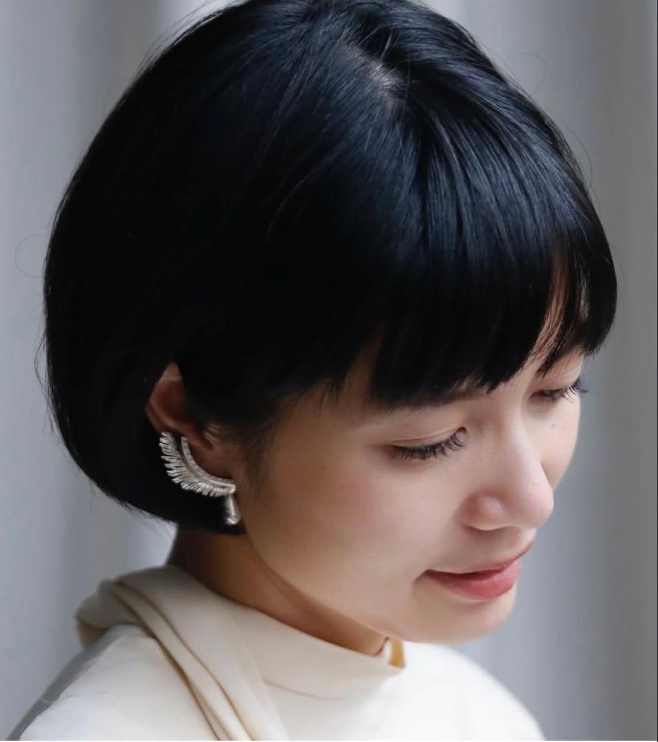 新品 Mirit ピアス single eyelash pearl ミリット