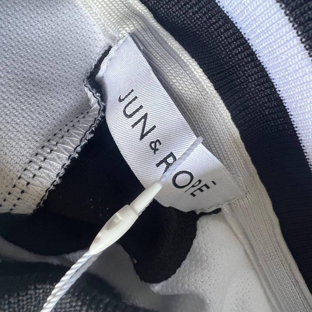 【新品】JUN&ROPE ジュンアンドロペ　セットアップ　メッシュ　ゴルフ　白黒