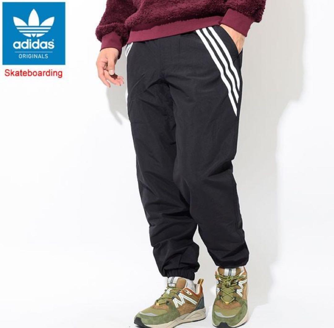 adidas アディダス ナイロンパンツ　Oサイズ