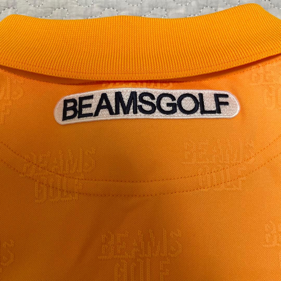 新品未使用 BEAMS GOLF ビームスゴルフ 半袖ポロシャツ M 総ロゴ