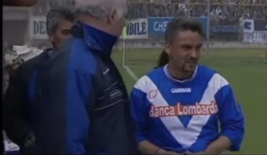 01-02 ブレシア　ホーム　長袖　バッジョ　美品　正規品　当時物