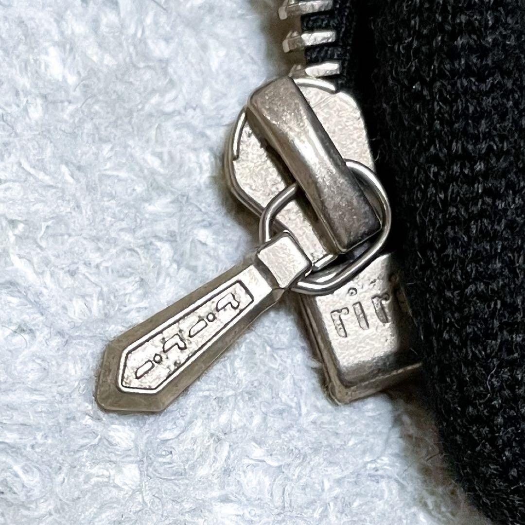 アニエスベー オム レザー ボンバー ジャケット サイズ2 実寸XL相当 黒