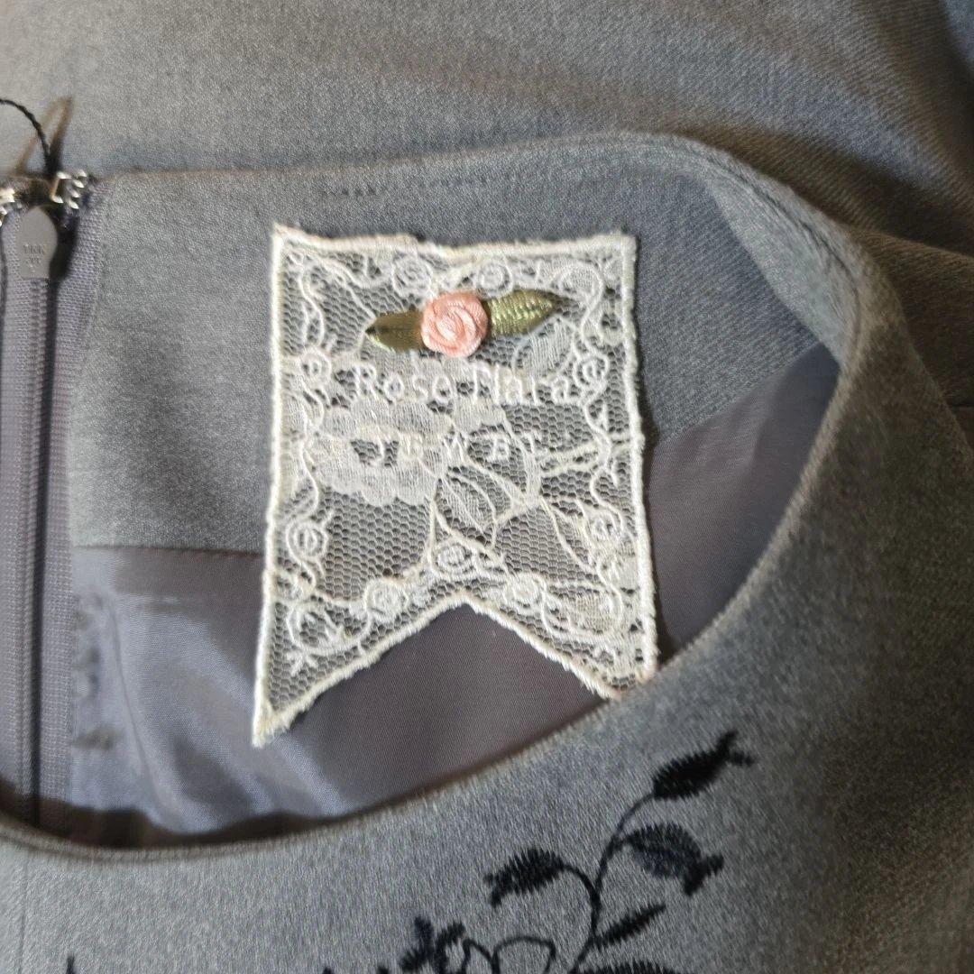 ローズティアラ✨ジュエル✨ 刺繍 リボン ロング ワンピース 42