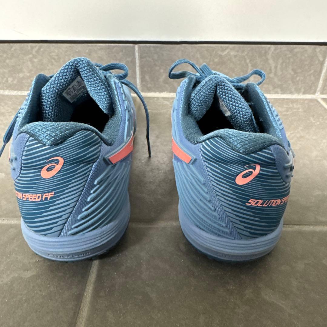 【美品】ASICSテニスシューズ28cmSOLUTION SPEEDブルーピンク