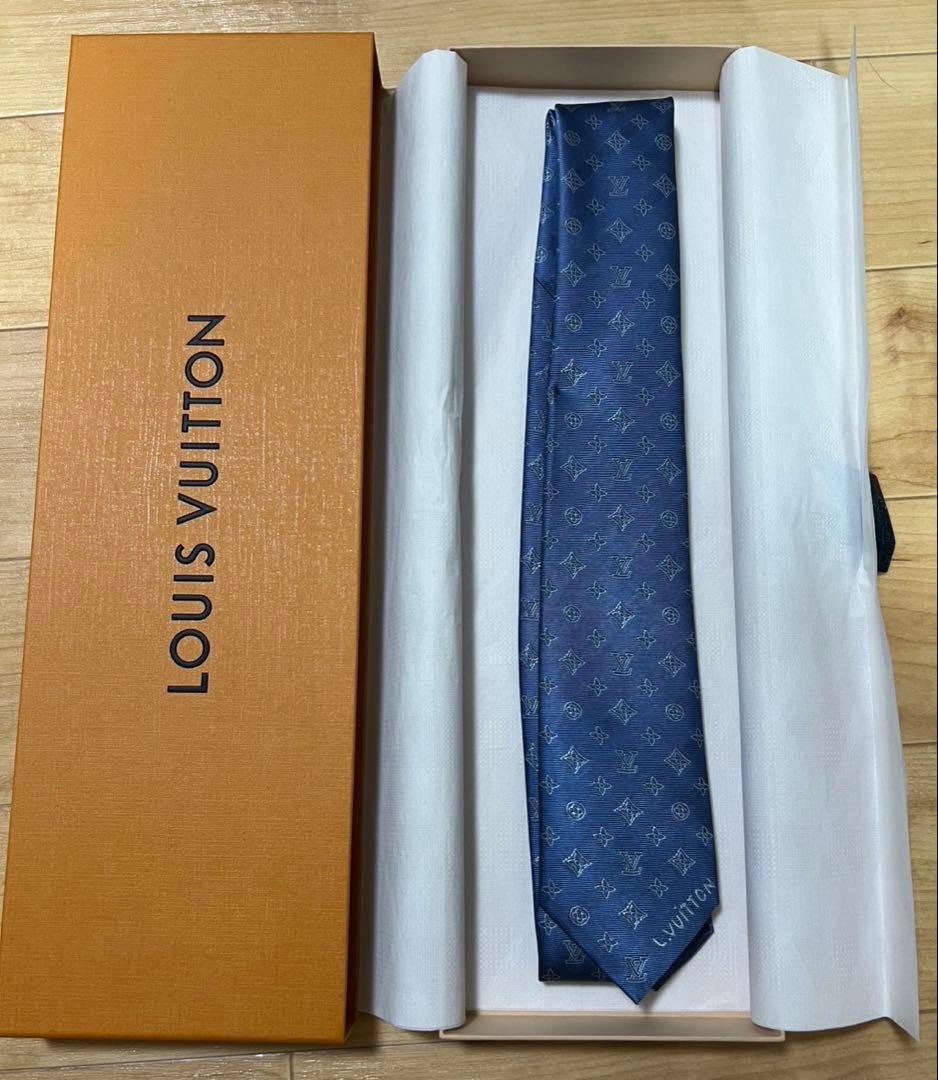 【新品未使用】Louis Vuitton ネクタイ ネイビー