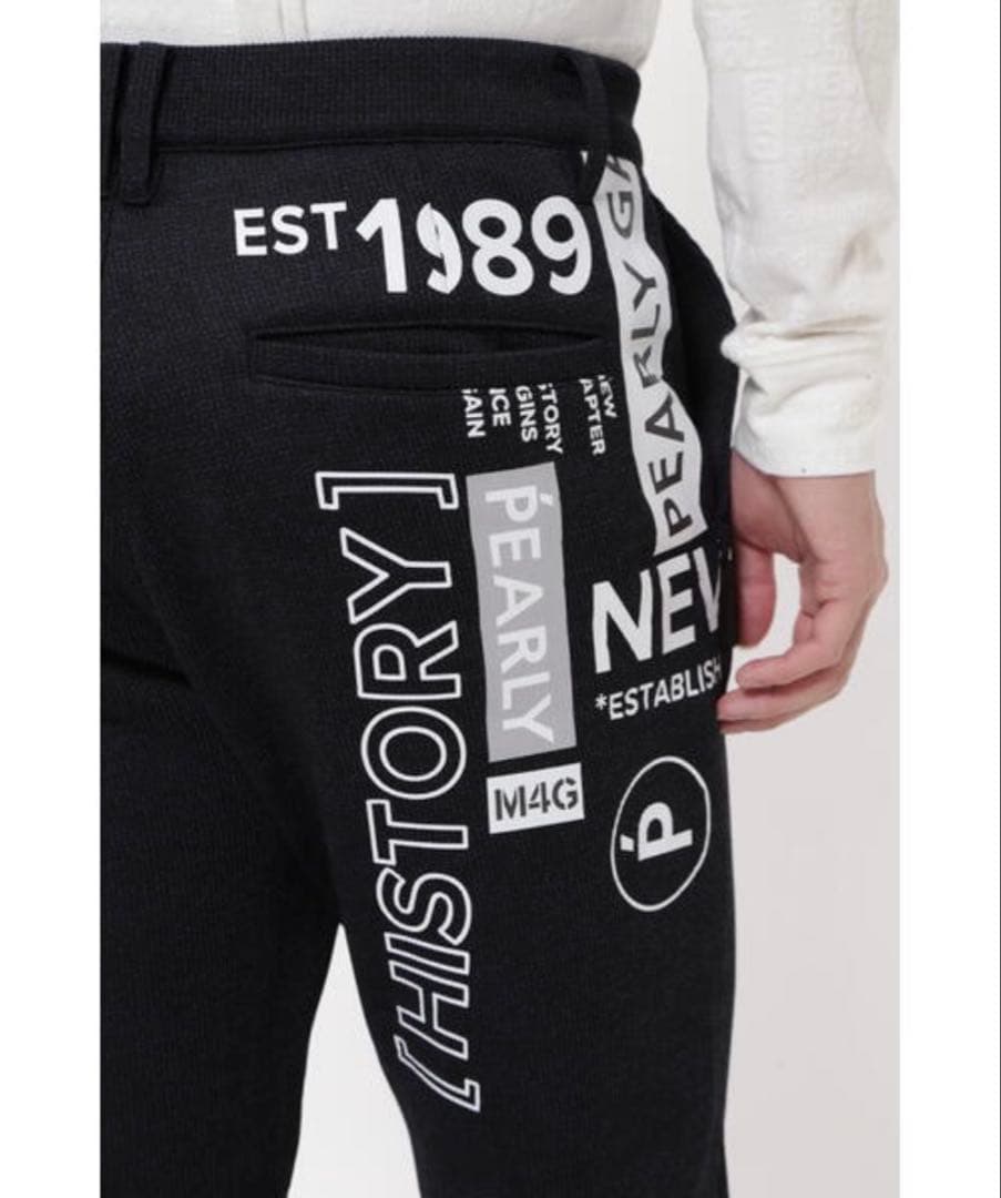 PEARLY GATESセーターフリース メランジ ジョガーパンツ