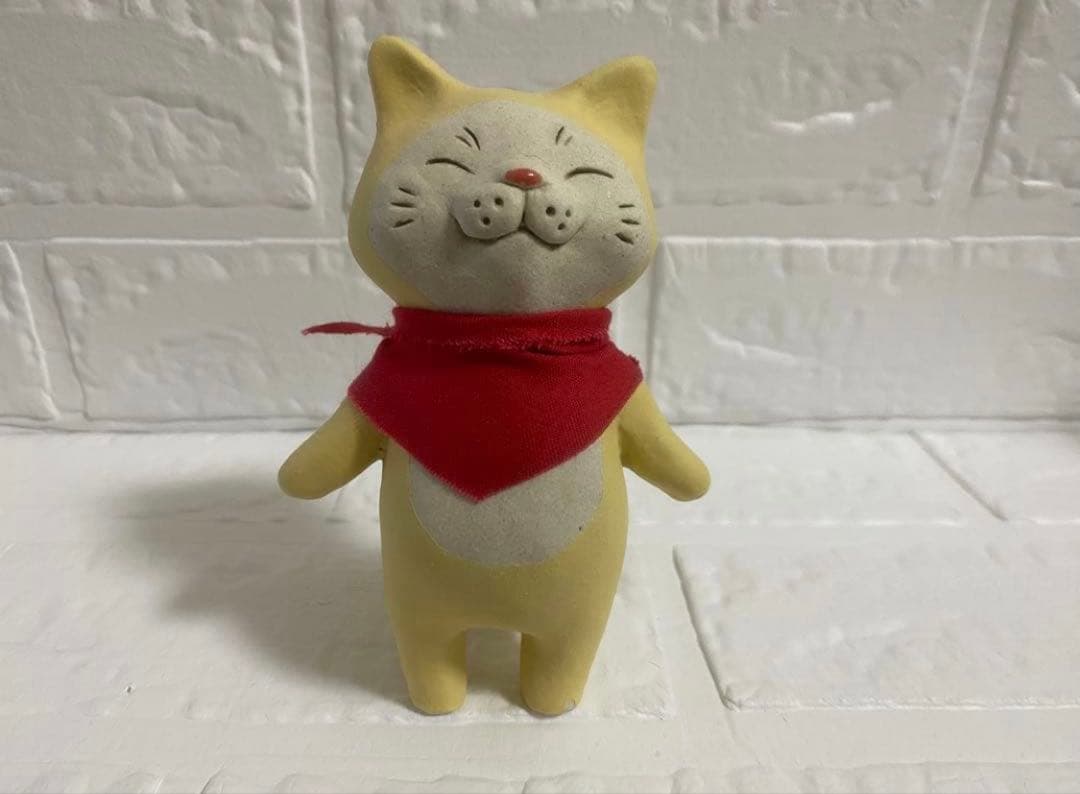 中古品【タイツ猫】2個セット♡布施猫笑店♡陶器製♡