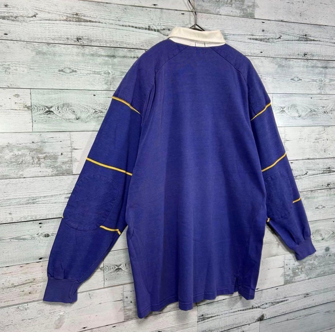 90s OLD GAP オールドギャップ ラガーシャツ M 肘パッド