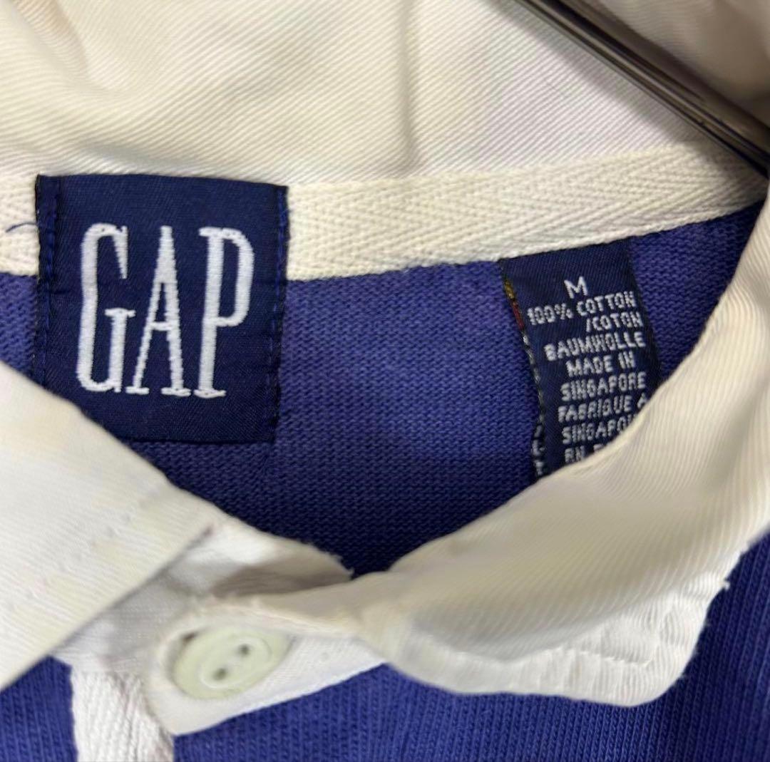 90s OLD GAP オールドギャップ ラガーシャツ M 肘パッド
