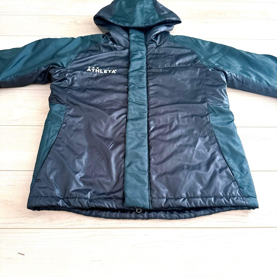 ATHLETA アスレタ フード付き中綿ジャケット ハーフコート Ｌサイズ