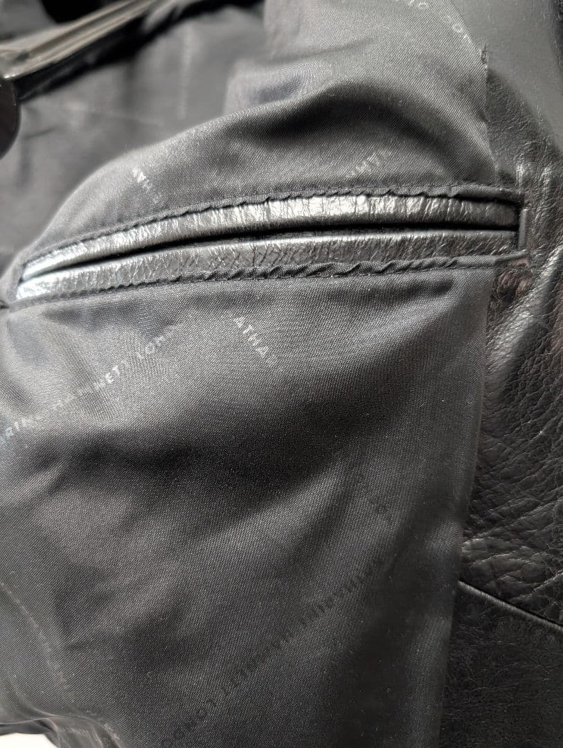 KATHARINE HAMNETT ブラックレザージャケット S archive