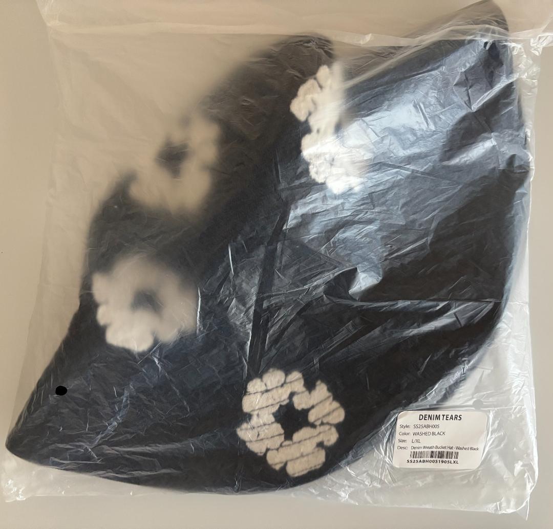 帽子 Denim Cotton Wreath Bucket Hat