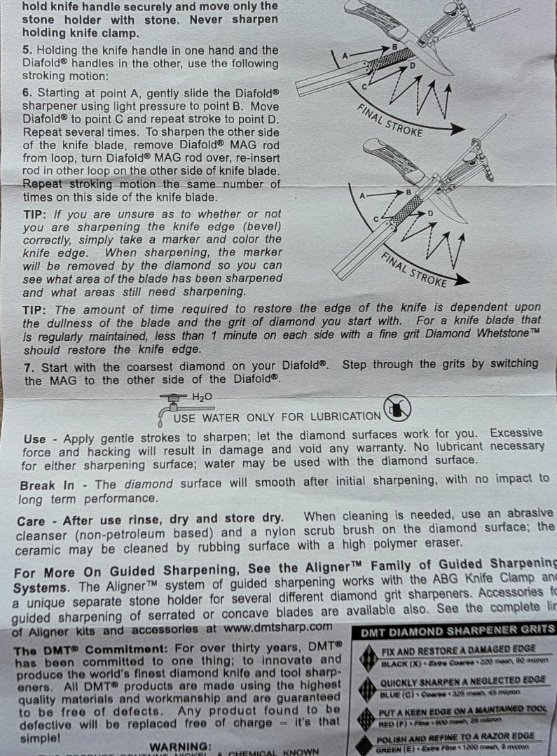 【希少】DMT ダイヤモンド砥石 マグナガイド・キット（4種粒度）