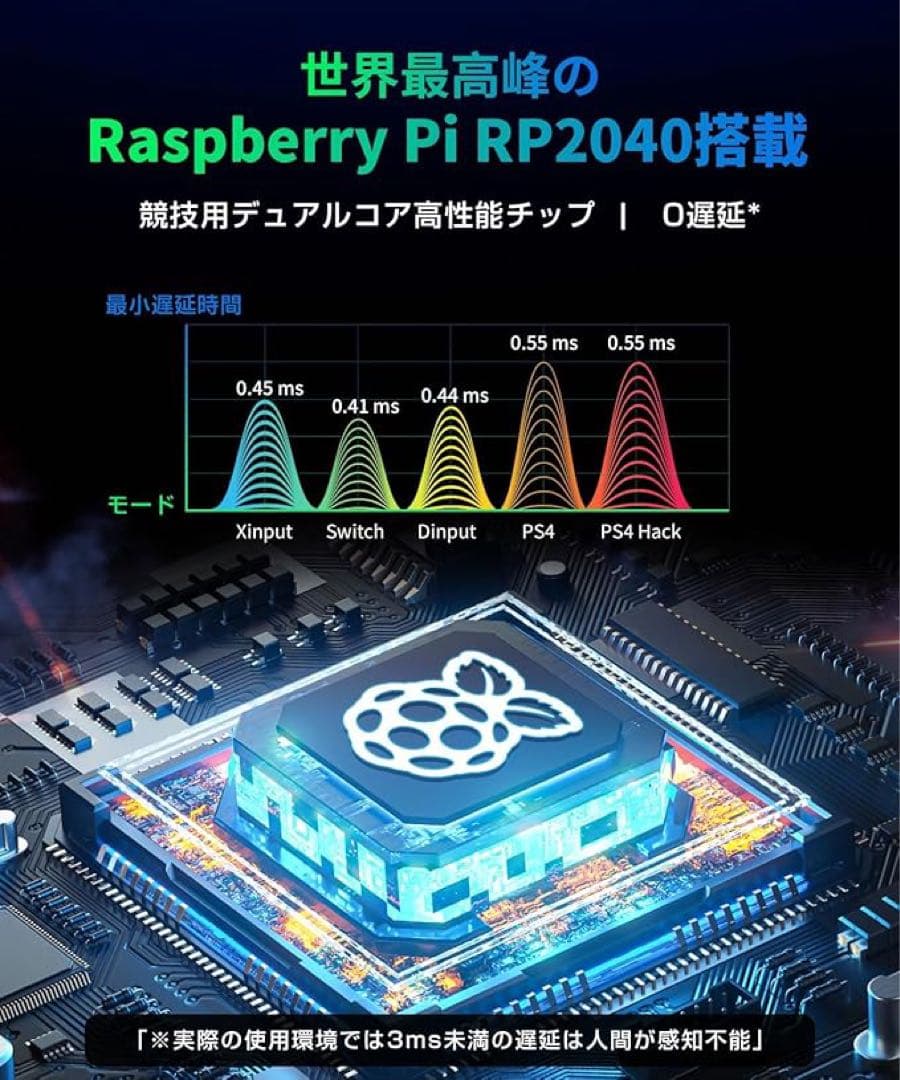 285アケコン レバーレス コントローラー 16ボタン日本語説明書付き