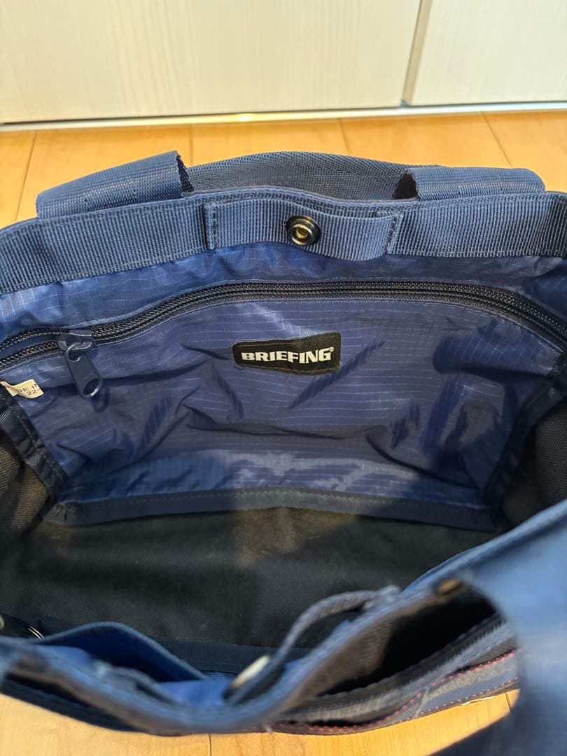 BRIEFING カードバッグ　ネイビー トートバッグ